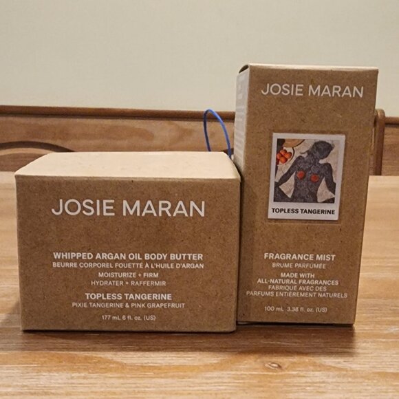 Josie Maran Whipped Argan Oil Body Butter & Fragrance Mist - Topless Tangerine - Picture 1 of 5